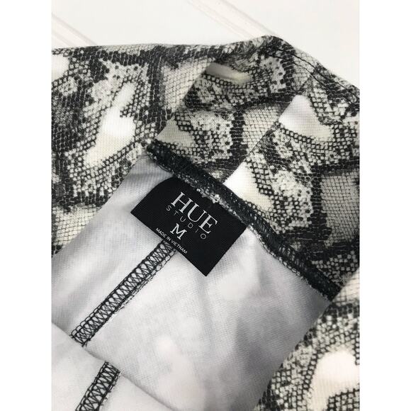 Hue Studio Women's Faded Snake Skimmer Leggings High Rise Size M - Picture 3 of 6